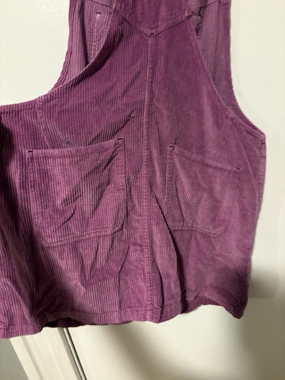 Free People Dylan Cord Skirtall in purple corduroy lg - Picture 8 of 8